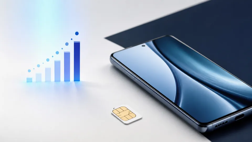 Smartphone, SIM-Karte und Datennutzung als Symbol für die persönliche Tarifberatung